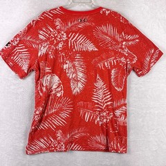 Under Armour Project Rock Tshirt Men XXL Red White Warrior Mana Palm AOP Workout