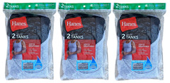 Hanes #11809 NEW Men’s Wicking Tagless Tanks – 6 Pack