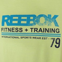 Reebok Fitness Training T Shirt Mens Size Medium Lime Green Sportswear