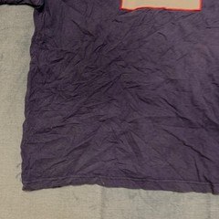 Tommy Hilfiger T Shirt Mens Large Purple Flag Graphic Crew Neck Short Sleeve