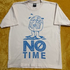 Obey No Time Earth Graphic T Shirt Mens Medium Beige Blue Streetwear Climate Tee