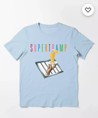 SUPERTRAMP Band Breakfast Light Blue T Shirt Full Size S-5XL