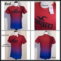 NWT Men’s Hollister Tee Sz M L Yellow Pink Black Red Green White Blue T-shirt