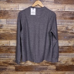 UNTUCKit Shirt Men Small Gray Henley Casual Comfort Cozy Warm 4 Button Urey NEW