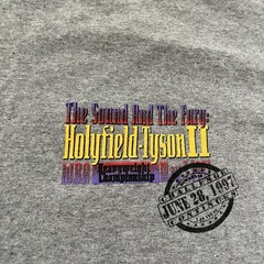 Vintage 1997 MGM Grand Evander Holyfield Mike Tyson Fight Graphic T Shirt 2XL