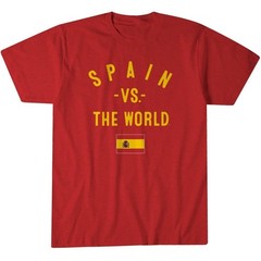 Spain Vs The World Shirt Spanish Flag Soccer Fan Graphic Tee
