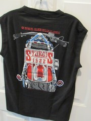 VINTAGE 1988 HARLEY STURGIS MOTORCYCLE sleveless T-SHIRT Adult XL USA Miller HOG