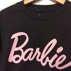 New Barbie Tshirt Black Tee Light Pink Adult Unisex Medium 20×29″