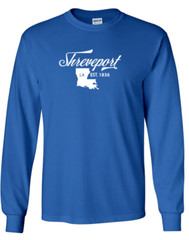 Shreveport Louisiana State T-Shirt Long Sleeve Graphic Tee Unisex apparel Design