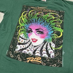 VTG Las Vegas Masquerade Tee Men L Green Single Stitch 1996 Andrea Mistretta Rio
