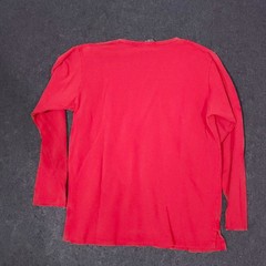 Vintage J Crew Oarsman Pique T Shirt Mens Large Red Long Sleeve Made In USA 90s