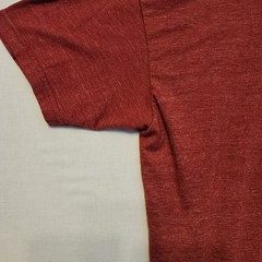 Billabong T-shirt M Wave Badge Logo Est 1973 Poly/Cotton/Rayon Brick Red V Good