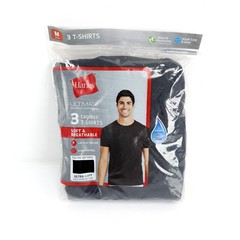 Hanes 3 tables Tshirts Ultimate Cool Wicking Ultra Soft Black Medium New