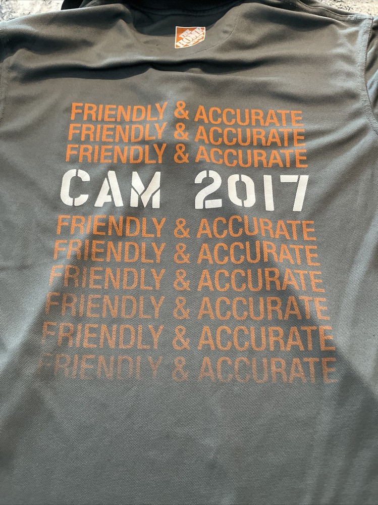 2017 Home Depot Cam & Friends Cashier Appreciation Team Polo Shirt Size Medium