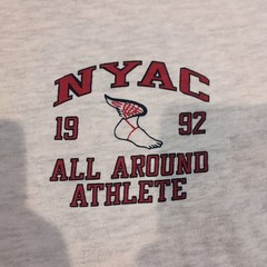 Vintage Champion 1992 NYAC T-Shirt XL Made In USA 90s NY Athletic Club Retro