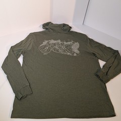 Snowbasin Utah Shirt Ski Resort Map Long Sleeve, Skiing, Snowboard, Ogden, Sz XL
