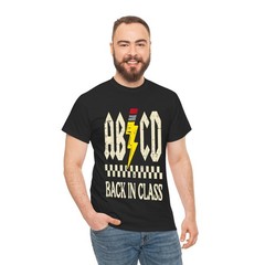 Retro School Groovy Teacher Abdc T-Shirt