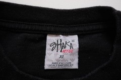 VTG Y2K 90s BIBLE LOVE NONE ABOVE GOD SHAKA GRAPHIC COTTON BLACK T SHIRT SZ XL