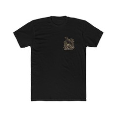 Raven Skull Illustration Tee | Dark Botanical Addicton Phrase