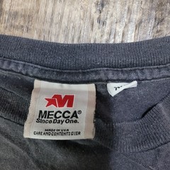 Vintage Y2k MECCA Since Day One Logo T-Shirt Mens Size 2XL Gray Faded