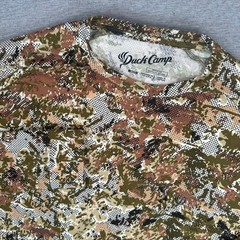 Duck Camp Long Sleeve Shirt Mens Medium Bamboo Crew Early Season Wetland Camo
