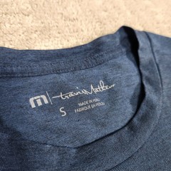 Travis Mathew Shirt Men Small Cloud Collection Blue Golf Tee