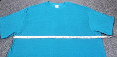 Men’s Crew Neck T Shirts 2XL Delta Pro Weight Teal Blue Cotton 5 Pk Short Sleeve