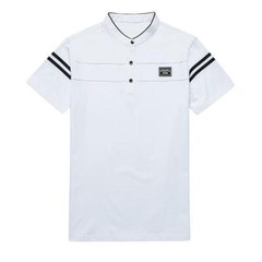 Camiseta De Manga Corta Con Cuello De Pico Para Hombre Moda Ajustada Casual Lujo