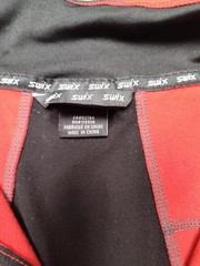 Swix Men’s Base Layer Top L Red 1/4 Zip Nordic Ski Thermal