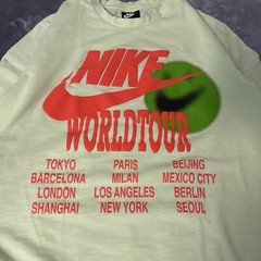 Nike Sportswear World Tour Shirt Crew Mens Glow In The Dark SZ XL DA0629-383 NWT