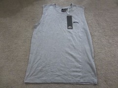 SLAZENGER GRAY SLEEVELESS T SHIRT MEDIUM (NEW WITH TAG)