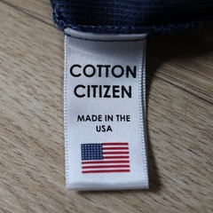 Cotton Citizen Shirt Mens XL Navy Blue Henley Long Sleeve Supima Modal USA Made