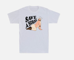 Save A Horse Funny Western Cowboy Graphic Joke Vintage Men’s T-Shirt