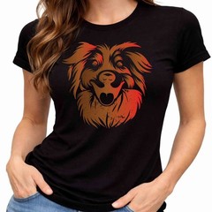 Border Collie T-Shirt Dog Face Portrait Cute Pet Animal Dog Lover Gift Shirt.