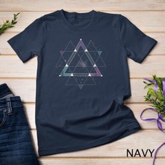 Geometric Space Graphic T-Shirt EDM Electronic Dance Tee Unisex T-shirt