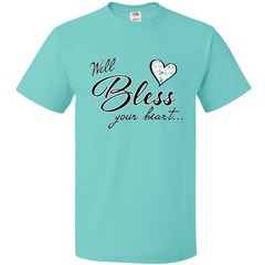 Inktastic Well Bless Your Heart With Calico Print T-Shirt Mothers Day Mama Sass