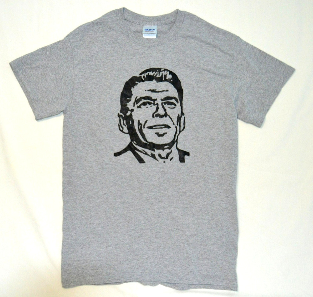Vintage Ronald Reagan T Shirt. Professionally Screenprinted and Free Shipping!!