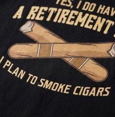 Cigar Shirts For Men Cigar Smoker Grandpa Dad Fathers Day Gift Unisex T-Shirt
