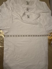 NWT Jockey 3 Pack Crew Neck Relaxed Fit T-Shirts 100% Cotton White Size S 34-36″