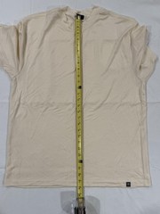 Stacy Adams Shirt Mens 2XL Cream Beige Ribbed Knit Short Sleeve Crewneck Casual