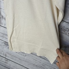 New Vintage Oakton Thermal Henley Base Layer USA Made Long Sleeve Shirt Size S/M