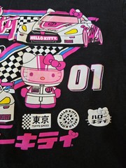 Sanrio Hello Kitty Racing Short Sleeve Graphic T-Shirt Unisex SZ. LG