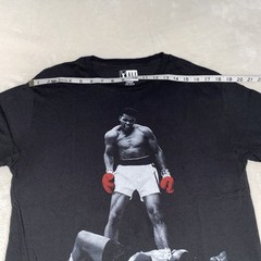 ALI Muhammed Ali T-shirt Graphic Shirt Unisex Size Large Black Cotton Boxing