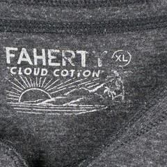 Faherty Cloud Henley Shirt Men XL Charcoal Gray Heather Preppy Outdoor Huckberry