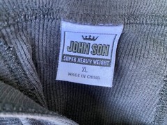 Vtg John Son Bodybuilding Gym Heavy Weight Square Cut Tank Top T Shirt mens XL