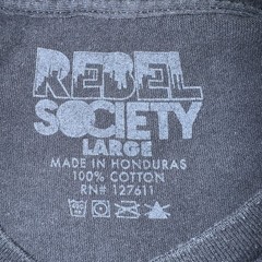 Rebel Society Shirt Mens/unisex Size large Tie Dye:watercolor Brushstroke Flag