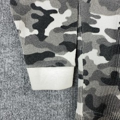 Pro Club Shirt Mens Large Gray Camo Thermal Heavyweight Waffle Knit Long Sleeve
