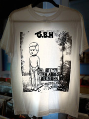 white Charged GBH Band T Shirt For Fans Cotton All Size Unisex Shirt