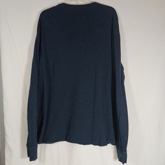 J. Crew Henley Shirt Mens XXL Blue Excellent Long Sleeve Cotton Blend Casual