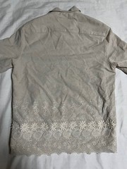 CMMN SWDN Floral Cut Out Shirt Size M Medium Short Sleeve Button Up Casual Tops